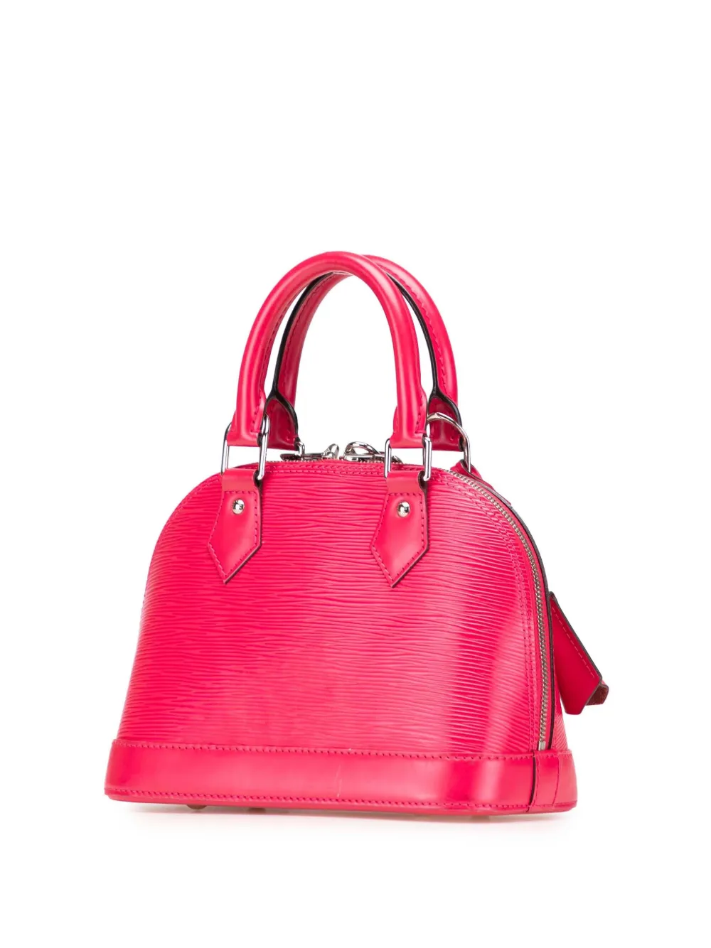 Pre-owned Louis Vuitton 2017 Epi Alma Bb Satchel In Pink