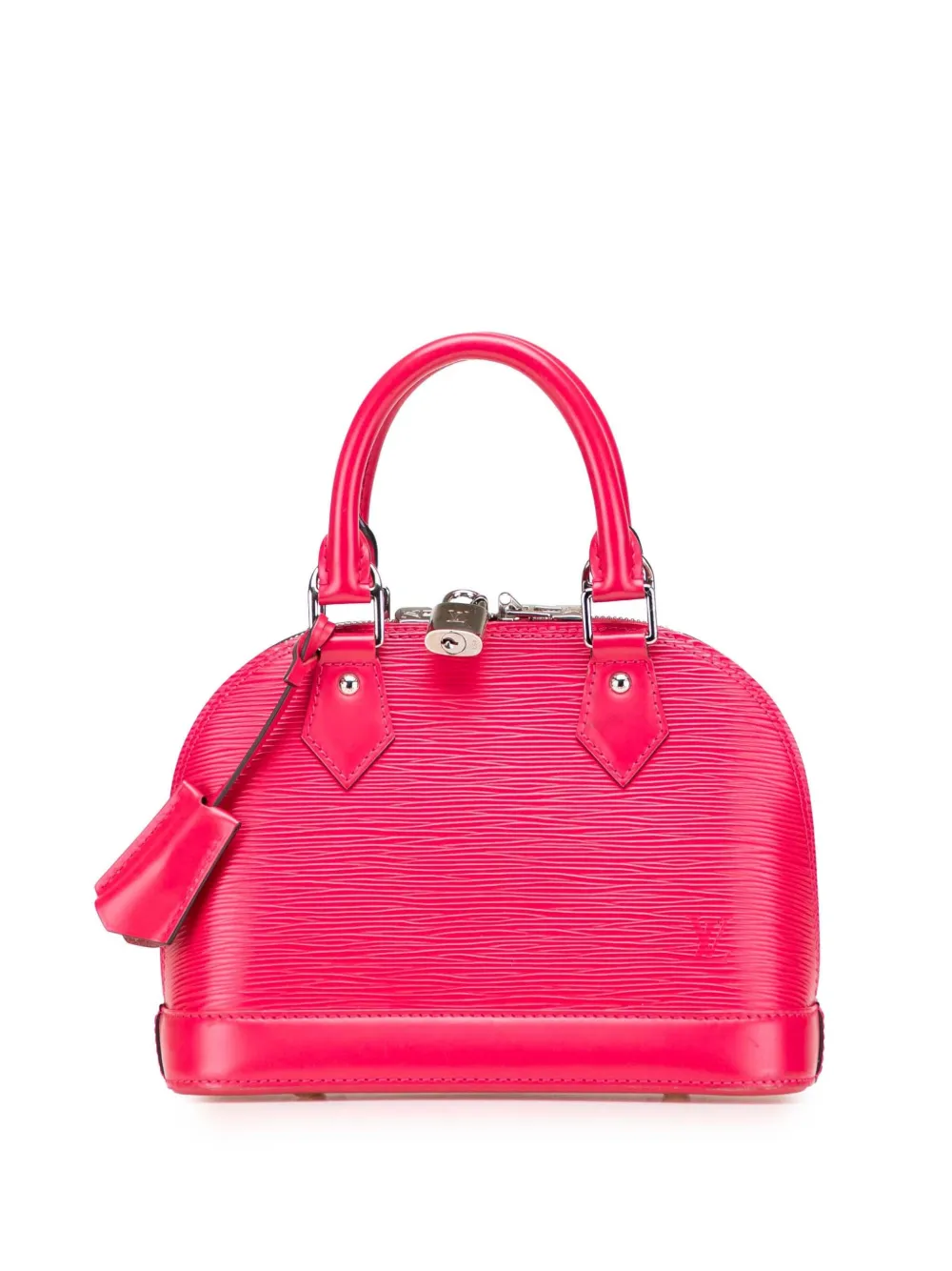 Pre-owned Louis Vuitton 2017 Epi Alma Bb Satchel In Pink