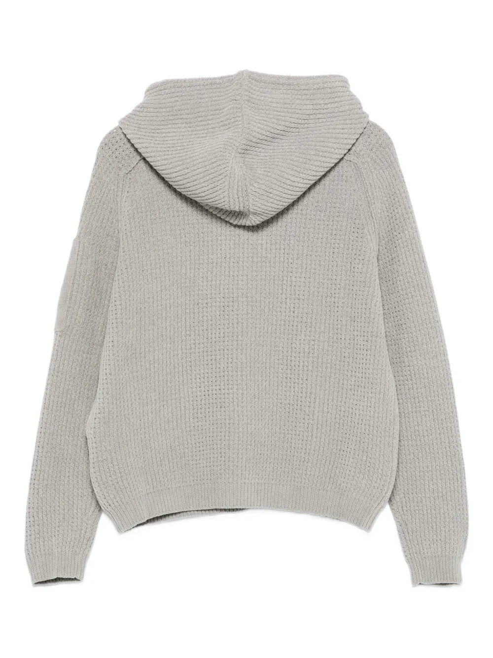 C.P. Company Kids Katoenen hoodie met wafelpatroon Grijs