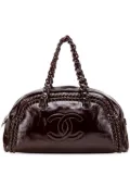 CHANEL Pre-Owned 2008-2009 Large Patent Luxe Ligne Bowler Bag handbag - Brown