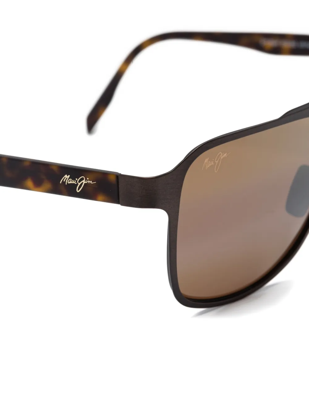 Maui Jim double-bridge sunglasses Zwart