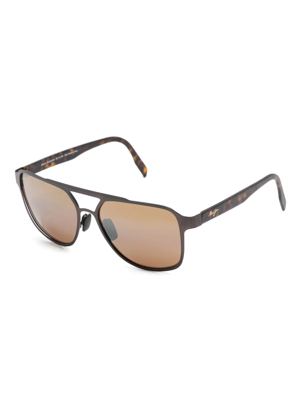 Maui Jim double-bridge sunglasses Zwart
