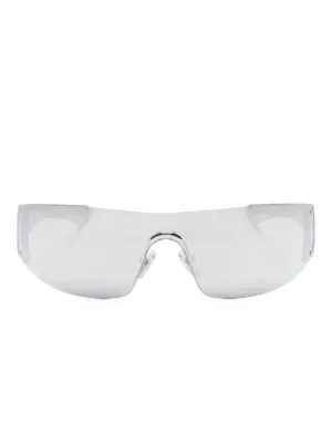 Gucci Eyewear インターロッキングG シールドサングラス | ホワイト
