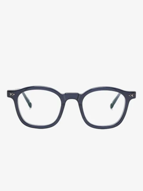 Matsuda rectangle-frame glasses