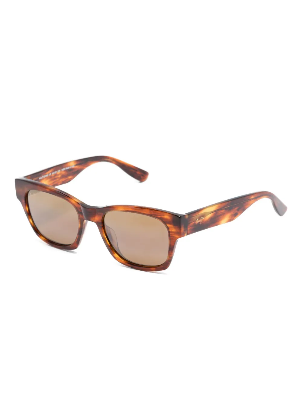 Maui Jim tortoiseshell rectangle-frame sunglasses - Bruin