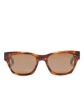 Maui Jim tortoiseshell rectangle-frame sunglasses - Brown