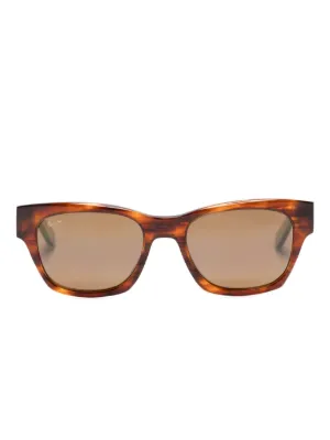 Maui Jim Tortoiseshell Effect Acetate Sunglasses | Brown  display picture 1