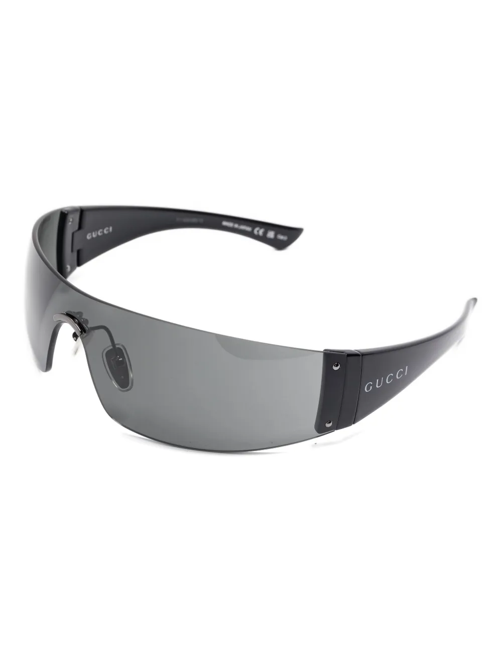 Gucci Eyewear shield-frame sunglasses Zwart