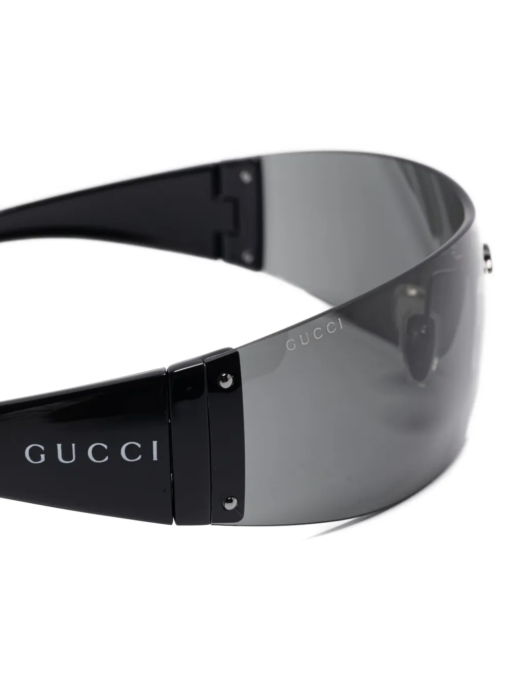 Gucci Eyewear shield-frame sunglasses Zwart