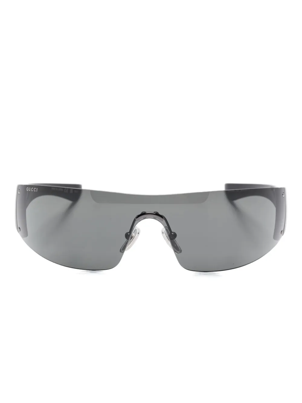 Gucci Eyewear shield-frame sunglasses Zwart