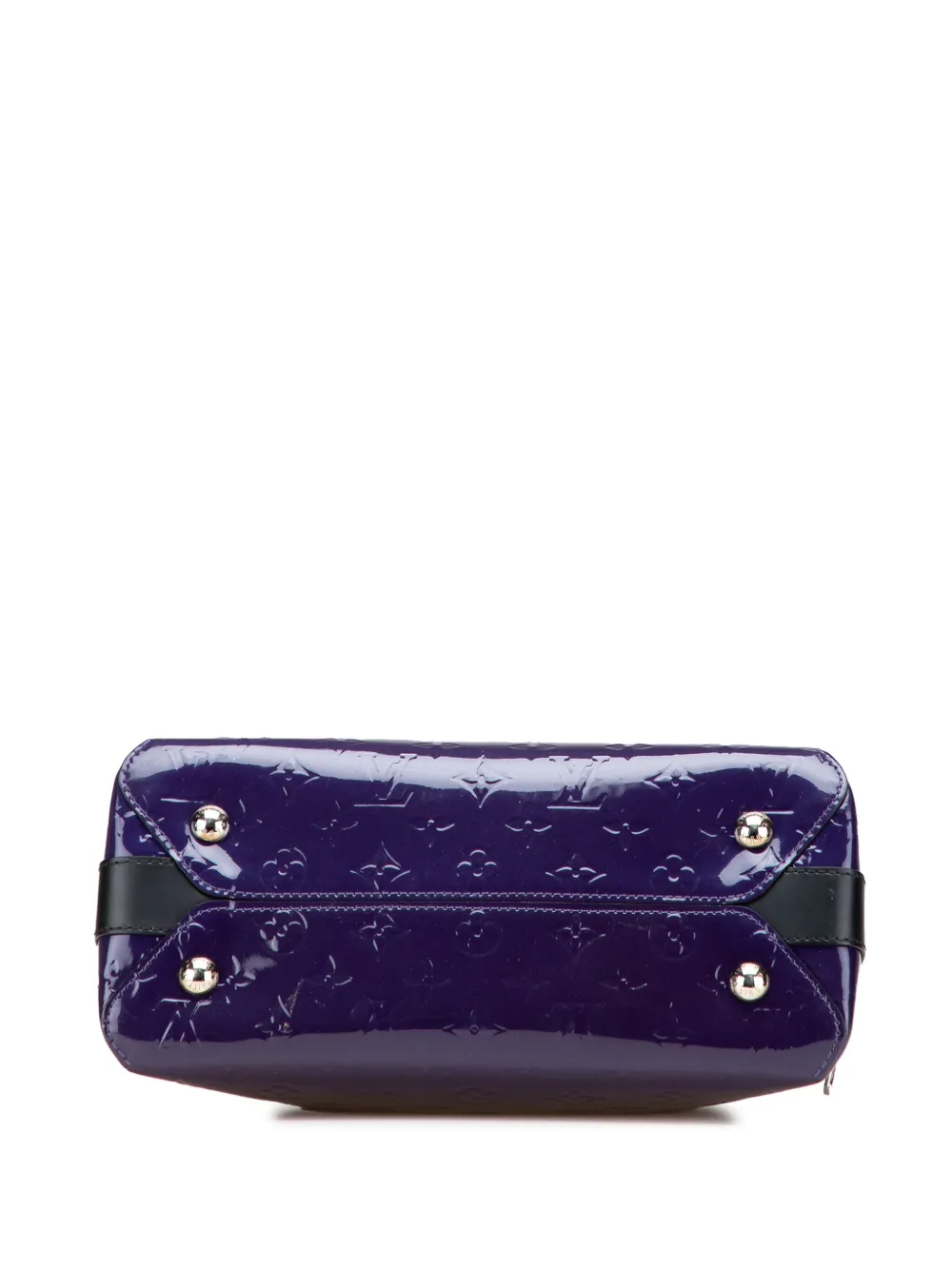 Pre-owned Louis Vuitton 2016 Monogram Vernis Melrose Satchel In Purple
