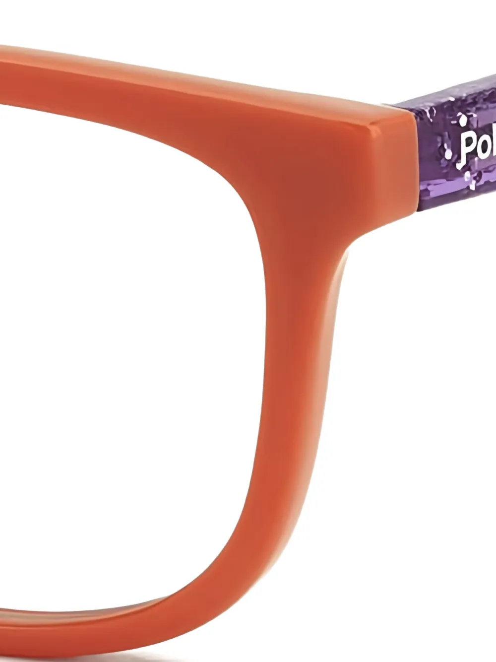  Polaroid Rectangular-frame Glasses - Red 