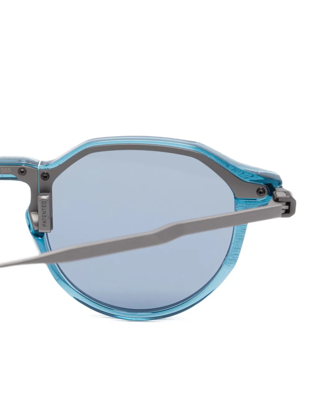  Movitra Inceptus 03 Round-frame Sunglasses - Blue 