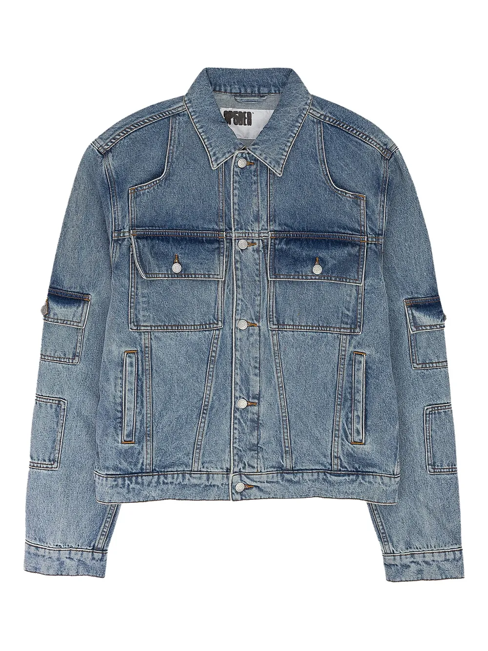SP5DER flap-pocket denim jacket | Blue | Image 1