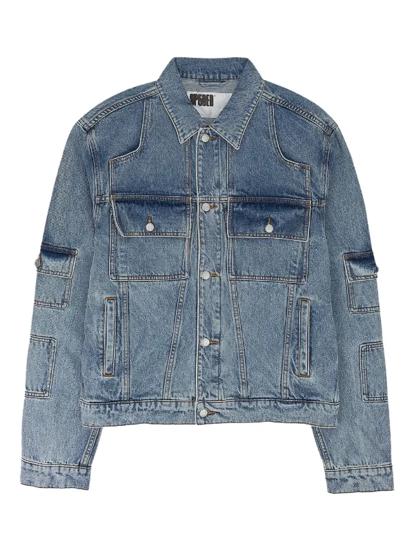 SP5DER flap-pocket Denim Jacket | Blue | FARFETCH