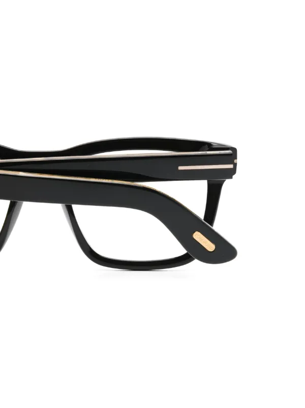 TOM FORD Eyewear Icon スクエアメガネフレーム | ブラック | FARFETCH JP