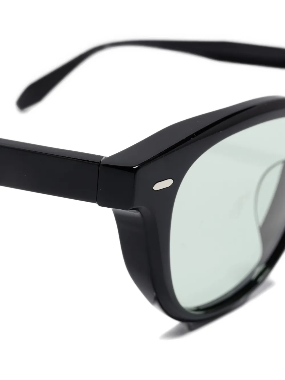 Oliver Peoples Bril met rond montuur Zwart