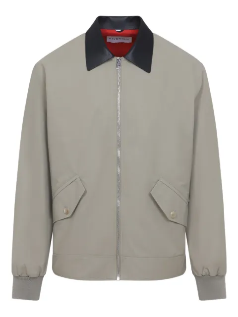 Givenchy contrast-collar bomber jacket