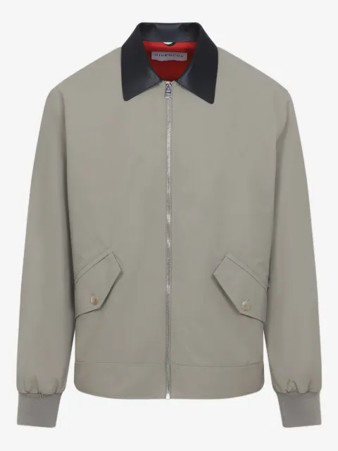 Givenchy Jaqueta bomber com gola contrastante