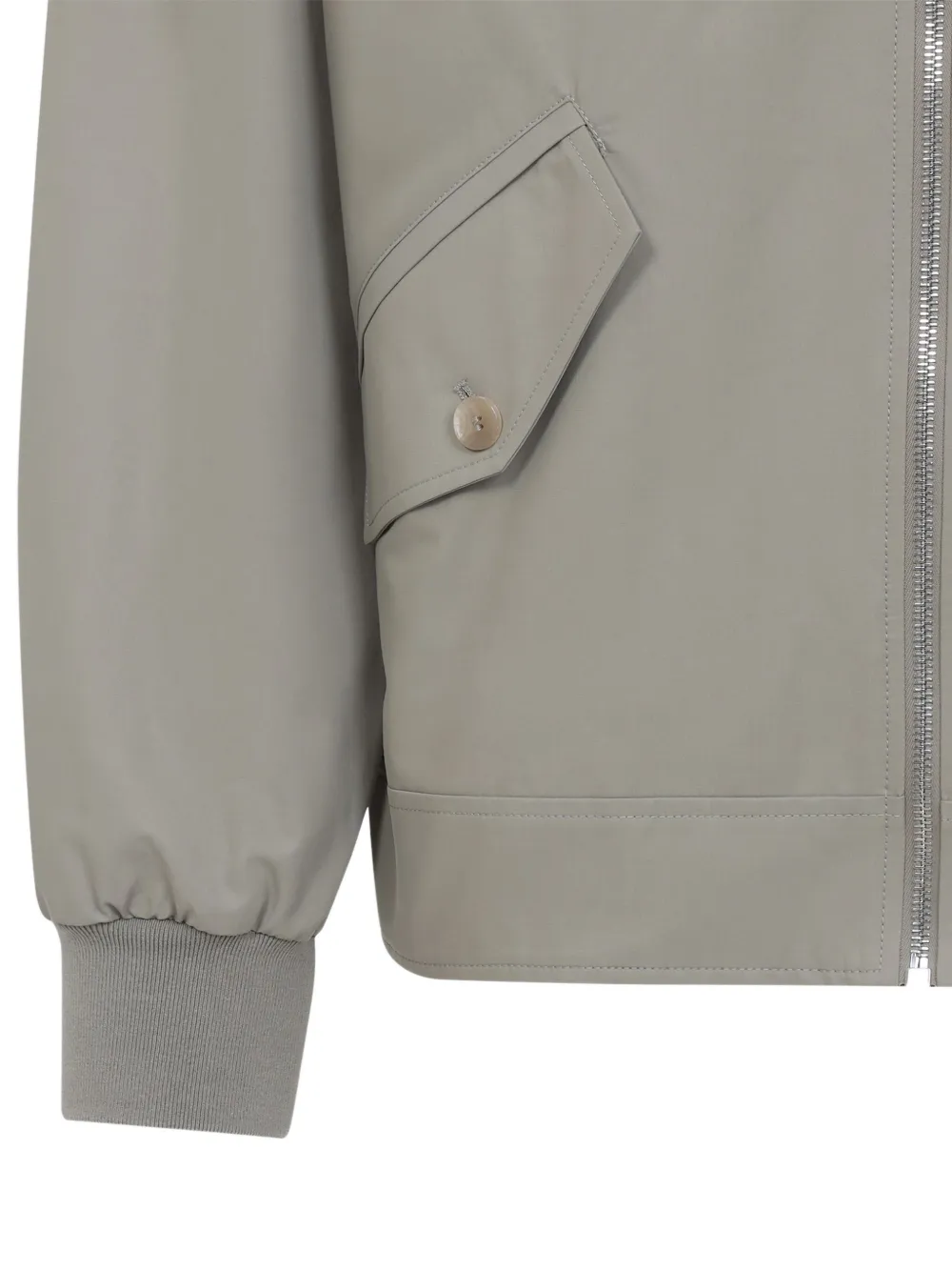 Givenchy Contrast-collar Bomber Jacket In Gray