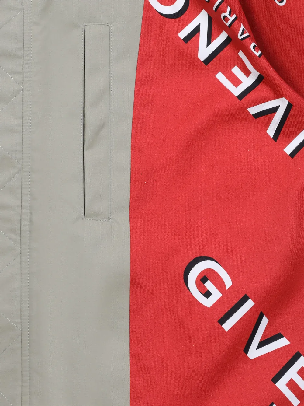 Givenchy Contrast-collar Bomber Jacket In Gray
