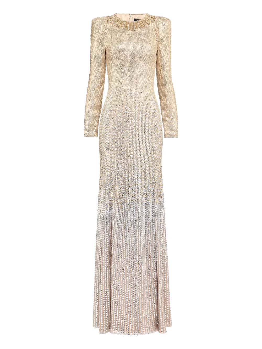 Jenny Packham  Sisi embellished long-sleeve gown | Neutrals | Image 1
