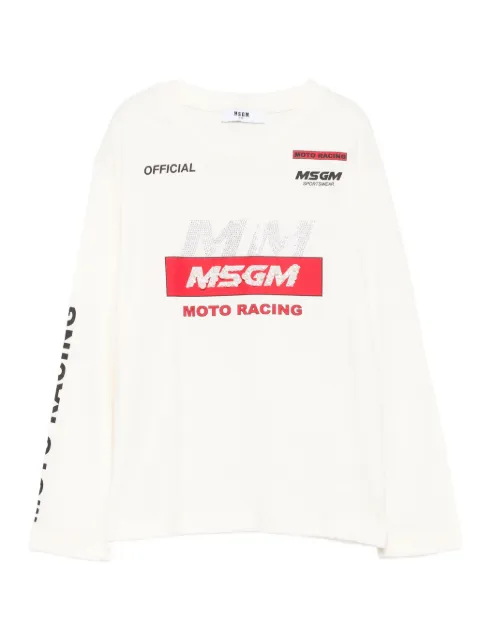 MSGM Kids crystal-embellished top