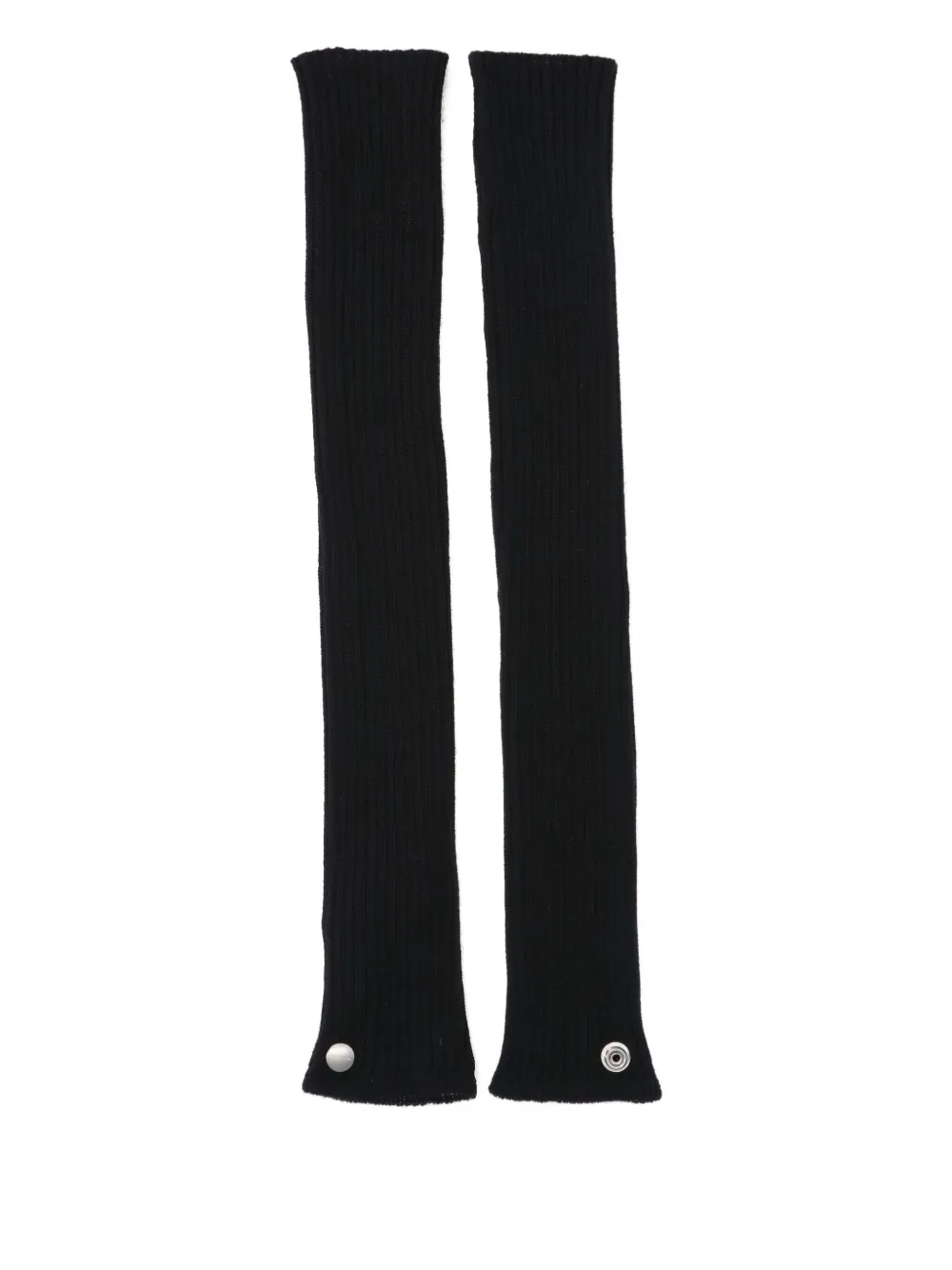 Rick Owens cashmere ribbed gloves Zwart