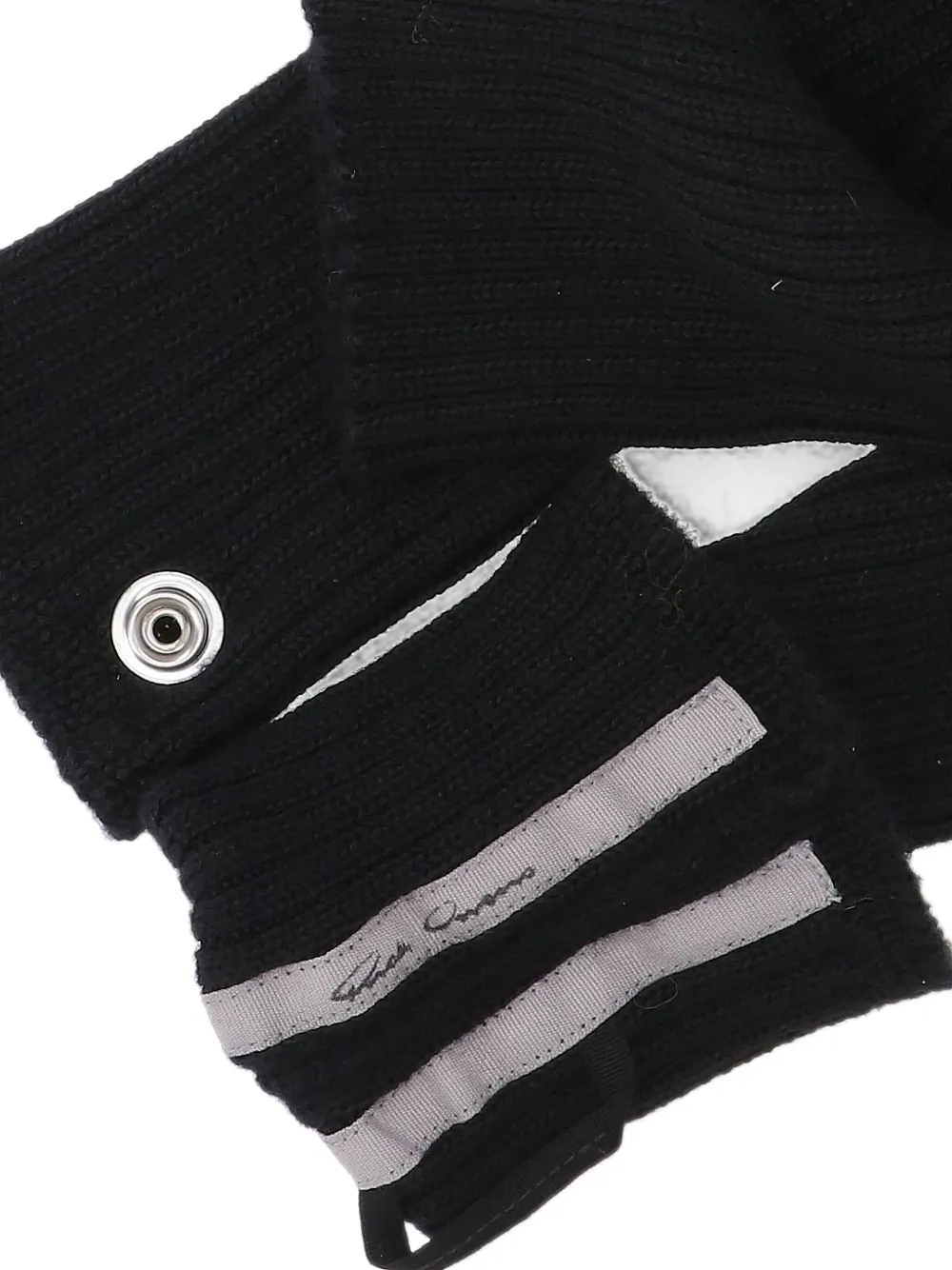 Rick Owens cashmere ribbed gloves | Image 2