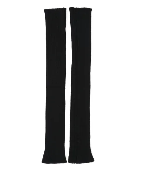 Rick Owens cashmere ribbed gloves
