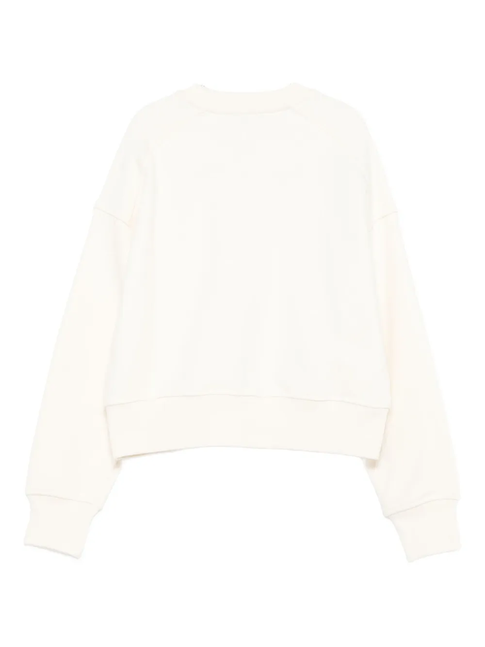Msgm Crystal-embellished Sweatshirt In White