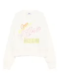 MSGM Kids crystal-embellished sweatshirt - Neutrals