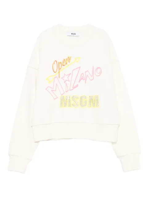 MSGM Kids crystal-embellished sweatshirt