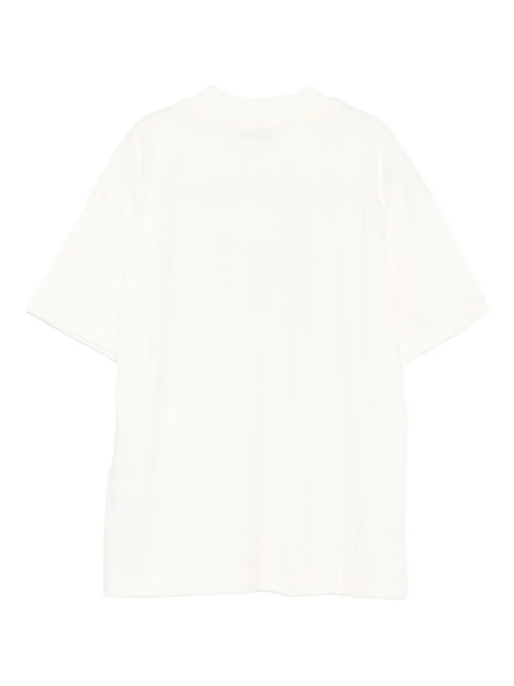 MSGM Kids Katoenen T-shirt met hartlogo Beige