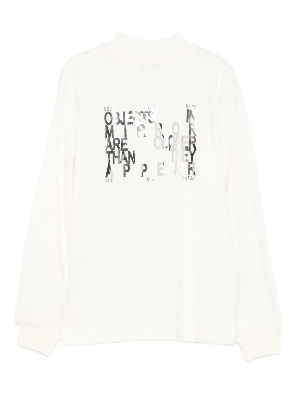 MSGM Kids Top met col en logo Beige