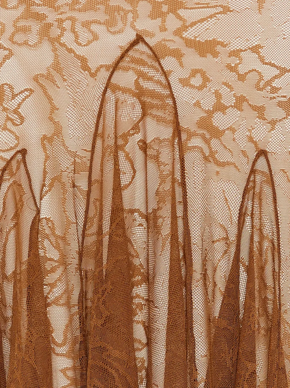  David Koma Floral-lace Fishtail Maxi Skirt - Brown 
