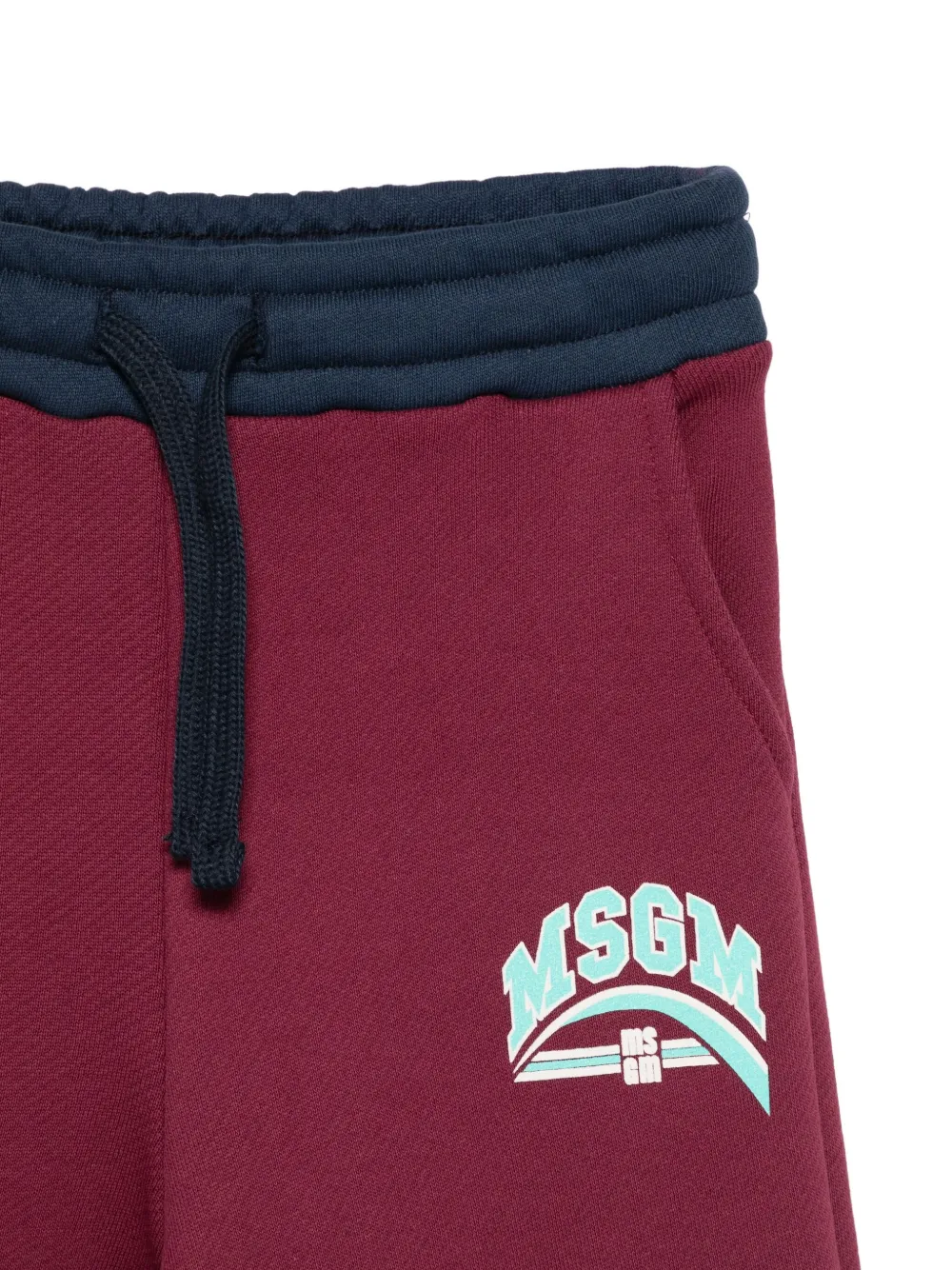 MSGM Kids Broek met logoprint Rood
