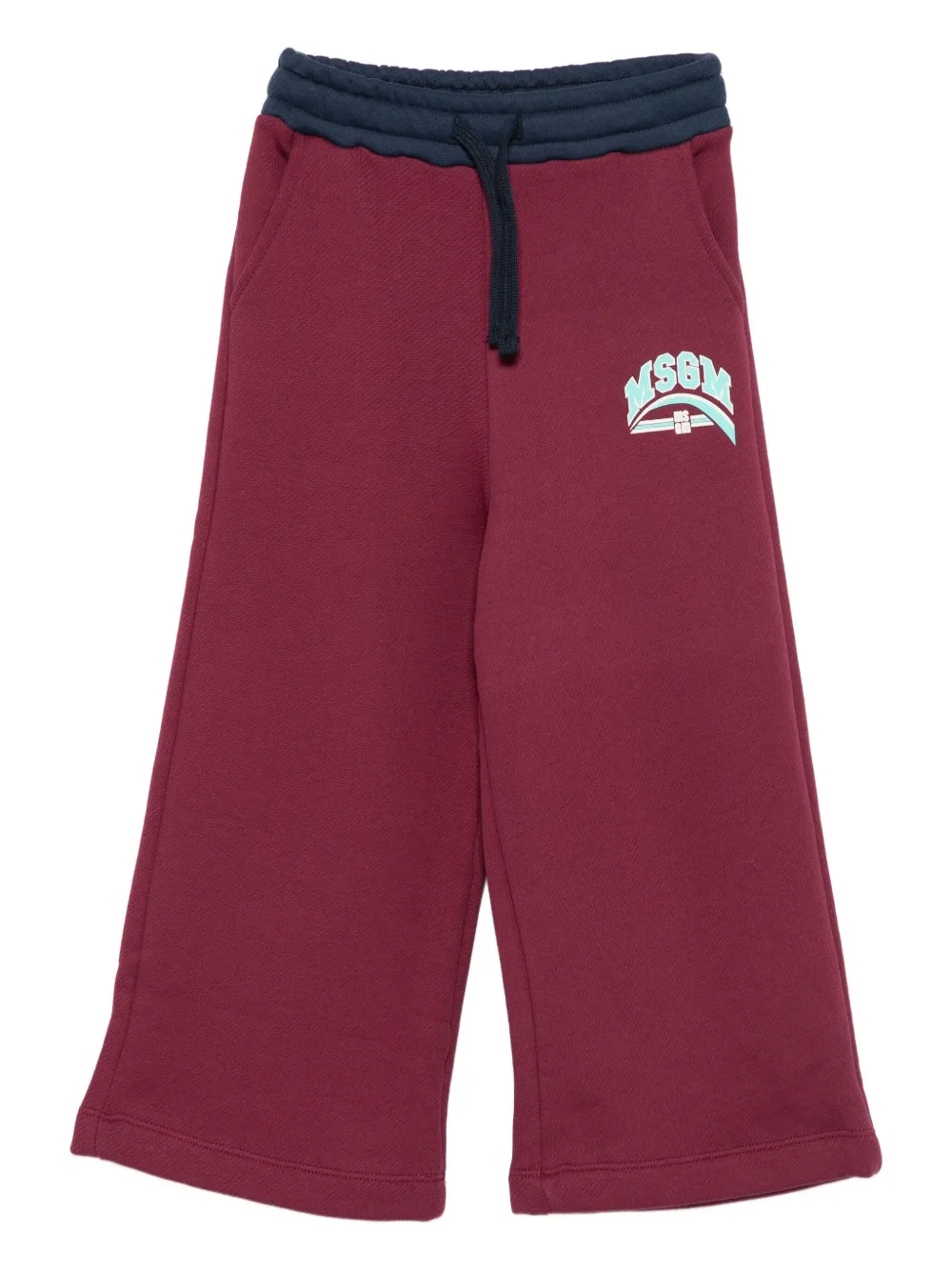 MSGM Kids Broek met logoprint Rood