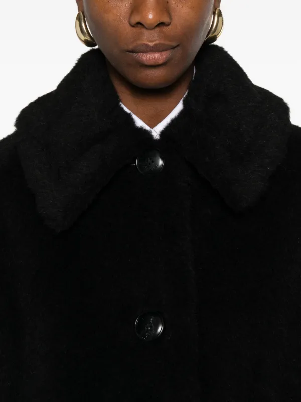 Max Mara テディベア ケープ | ブラック | FARFETCH JP