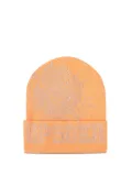 SP5DER rhinestone-embellished beanie - Orange