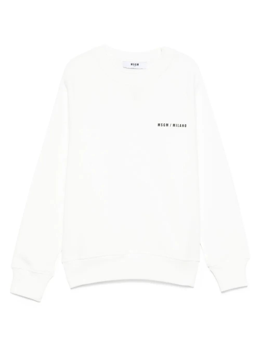 MSGM Kids Sweater met logoprint Wit