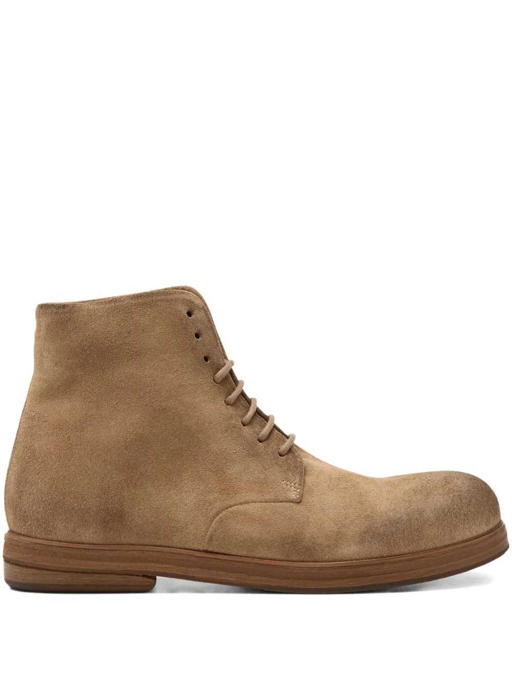 Marsèll Zucca Zeppa lace-up suede boots Brown