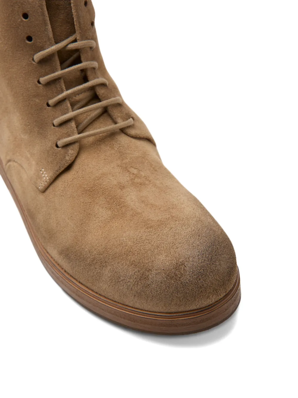 Marsèll Zucca Zeppa lace-up suede boots Brown