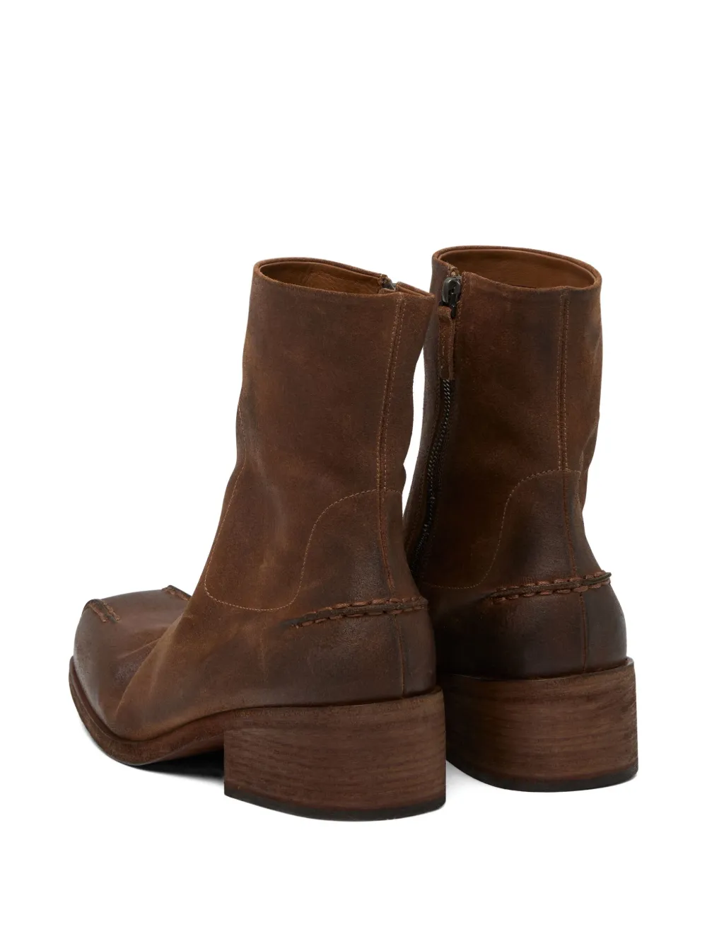 Marsèll leather ankle boots Bruin