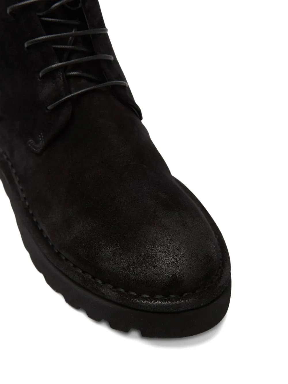 Marsèll Pallottola Pomice lace-up suede boots Black