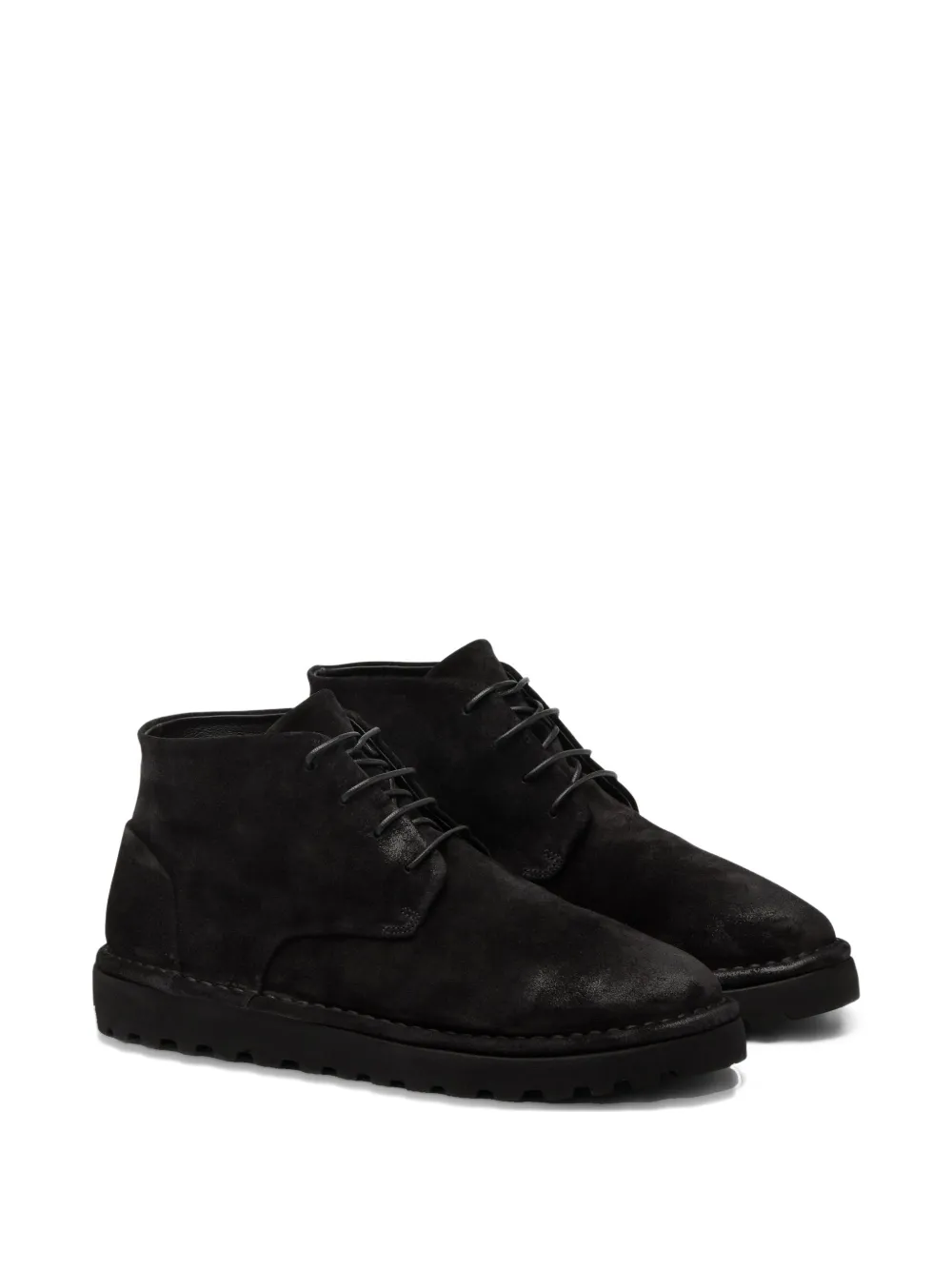 Marsèll Pallottola Pomice lace-up suede boots Black