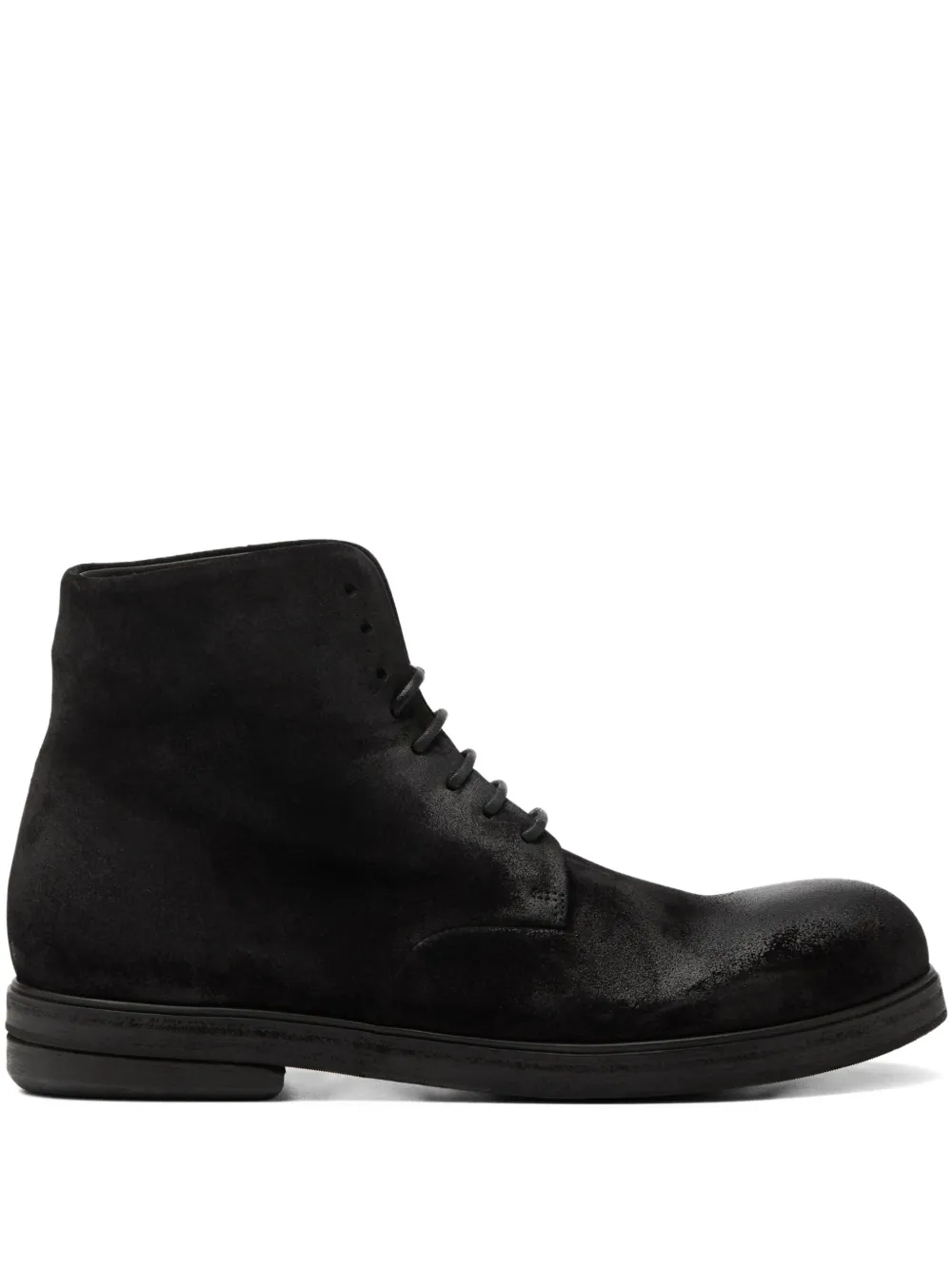 Marsèll Zucca Zeppa lace-up suede boots Black