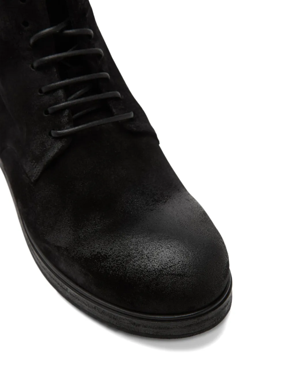 Marsèll Zucca Zeppa lace-up suede boots Black