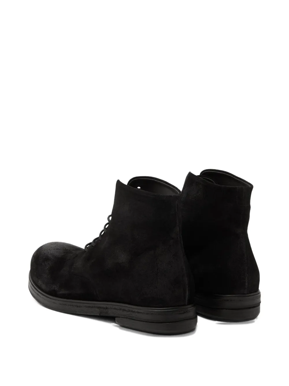 Marsèll Zucca Zeppa lace-up suede boots Black