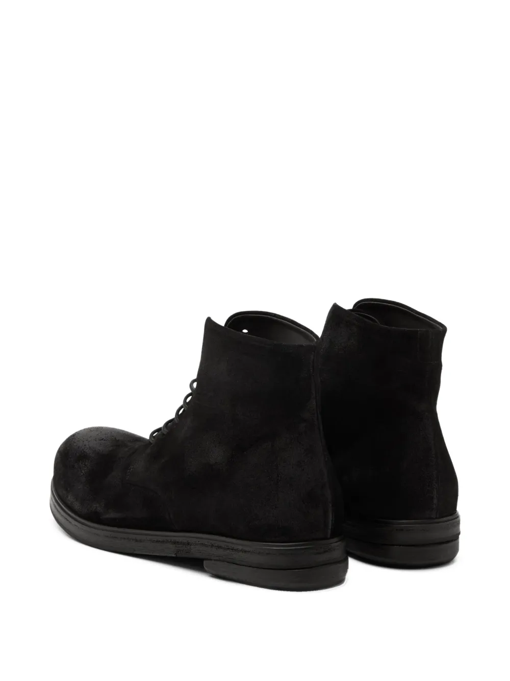 Marsèll Zucca Zeppa lace-up suede boots Black